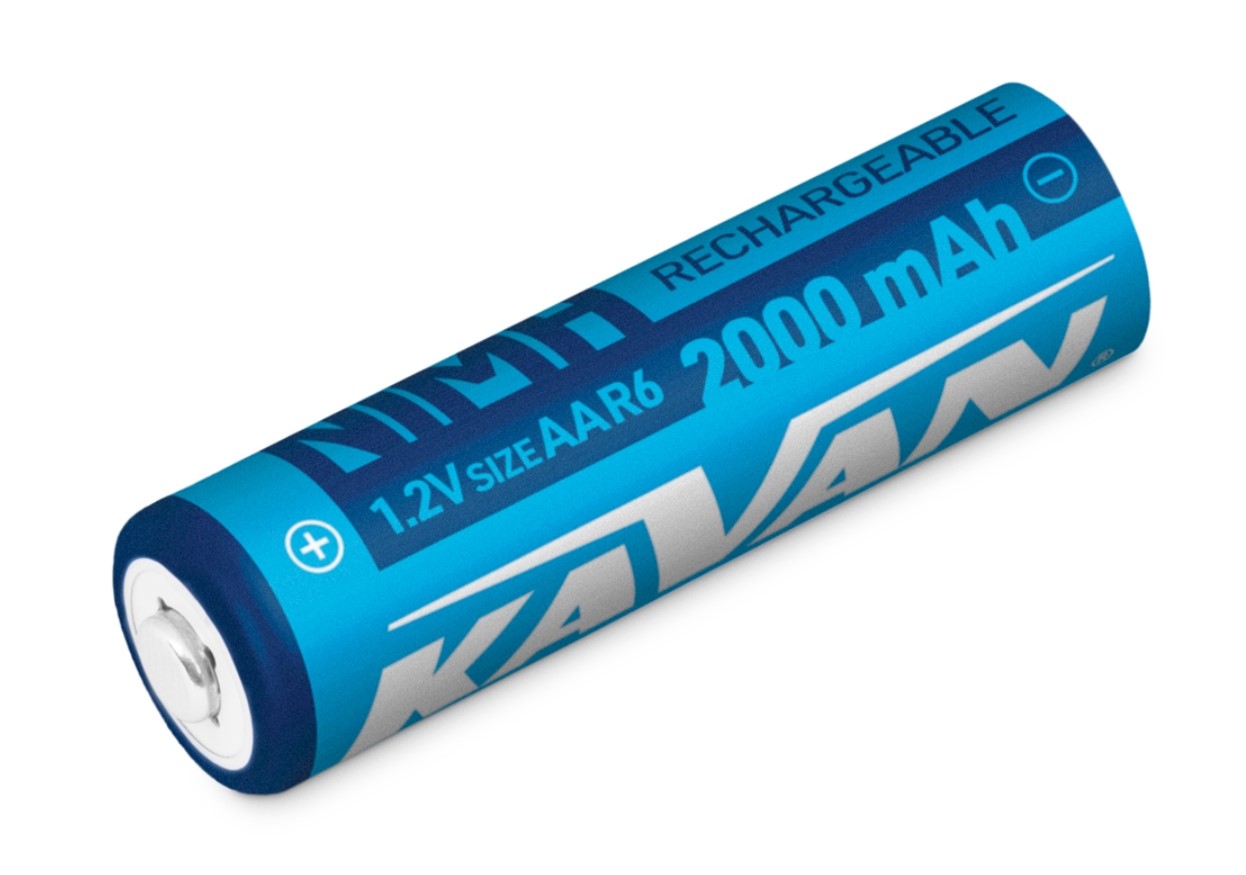 KAVAN KAVAN: NiMH 1.2V 2000mAh AA tužkové batérie - 6ks