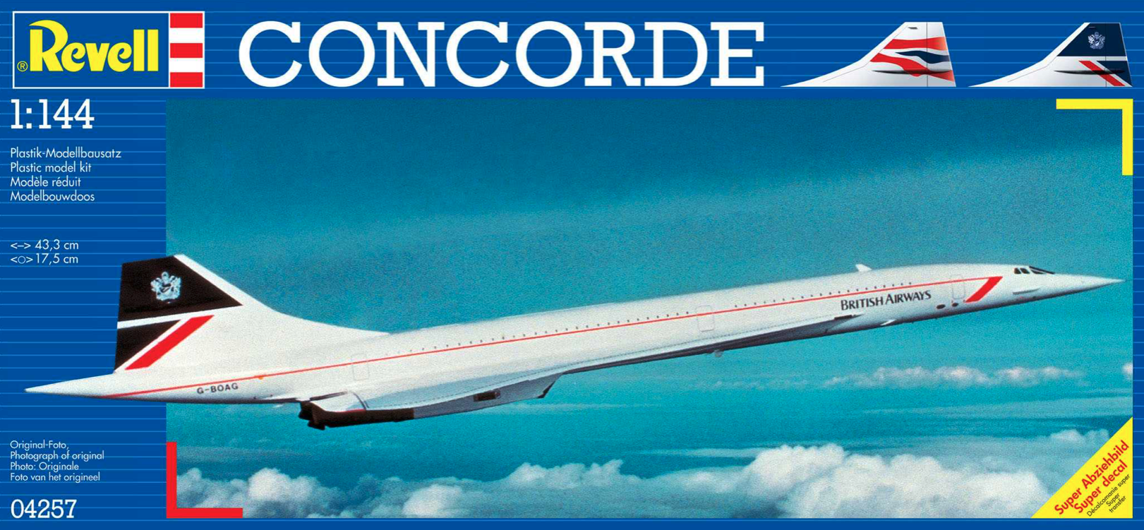 Revell - Concorde "British Airways" , ModelKit 04257, 1/144