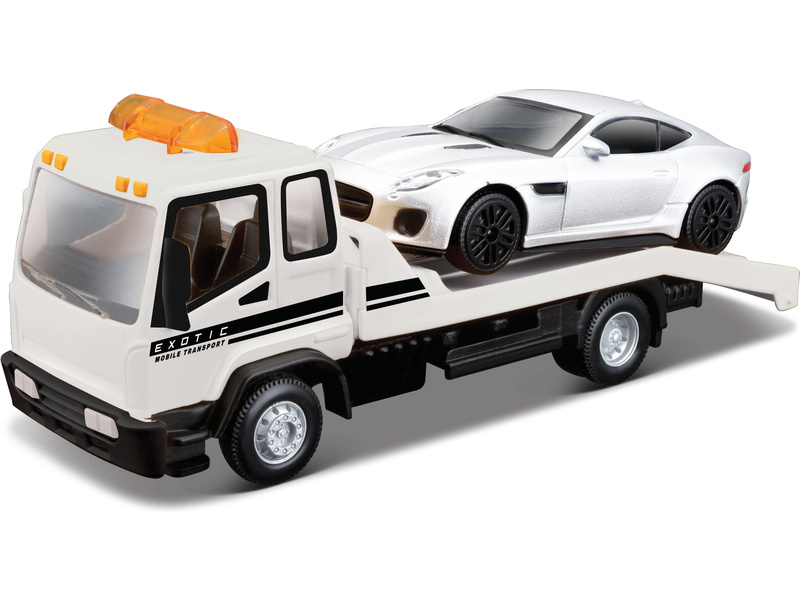 Ťažné vozidlo Bburago s Jaguarom F-Type R Dynamic 1:43