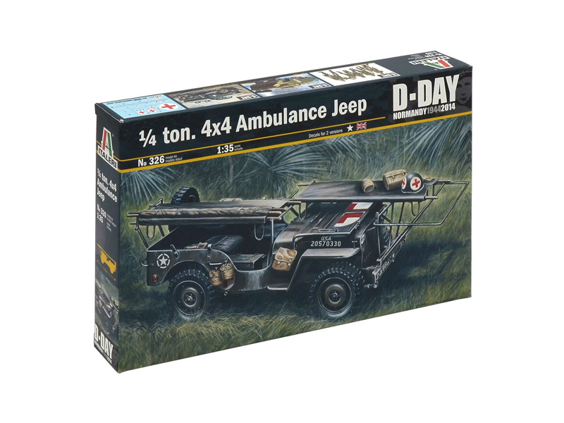 Italeri Talianeri 1/4 tony Ambulancia 4x4 Jeep (1:35)