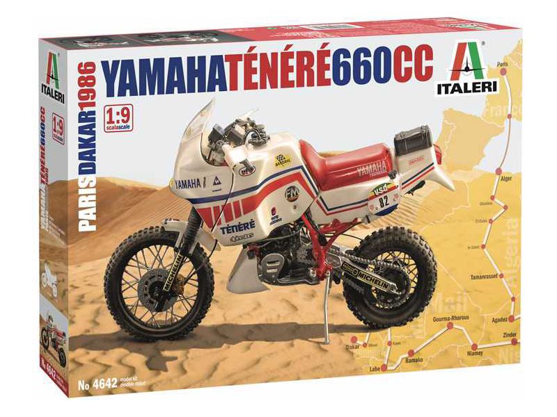 Italeri Yamaha Tenere 660 cc Paríž Dakar 1986 (1:9)