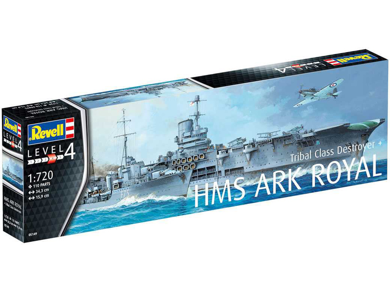 Revell HMS Ark Royal a torpédoborec triedy Tribal (1:720)