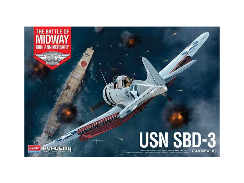 Academy Douglas SBD-3 USN Bitka o Midway (1:48)