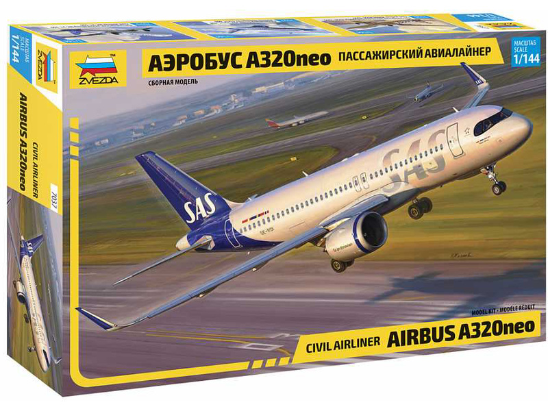 Zvezda Airbus A320neo Star (1:144)