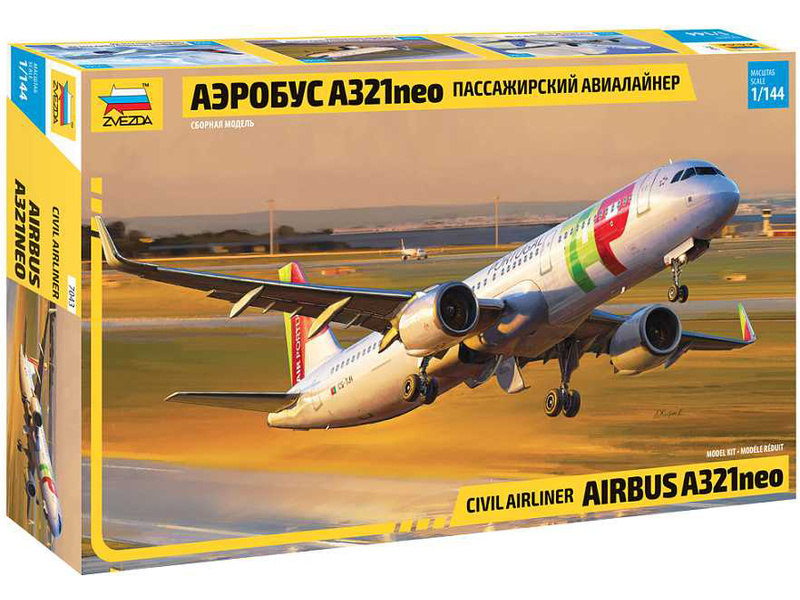 Zvezda Airbus A321neo Star (1:144)