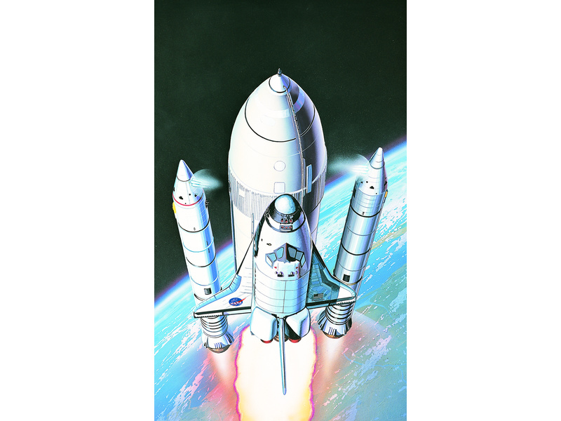 Raketoplán Academy s pomocnými raketami (1:288)