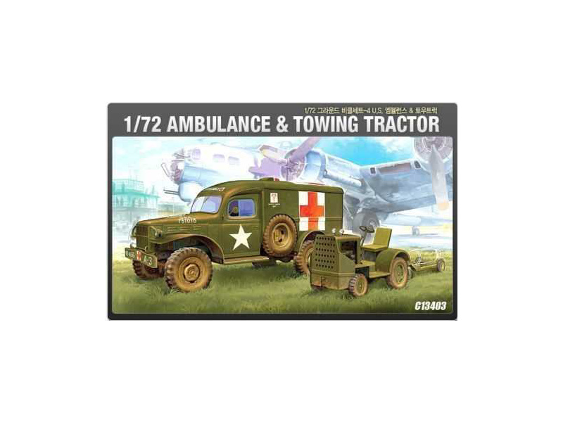 Academy US Ambulance s traktorom (1:72)