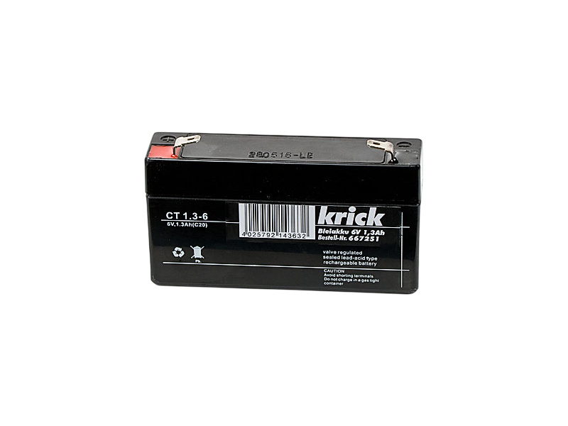 Krick Modelltechnik Krick Olověný akumulátor 6V 1.3Ah
