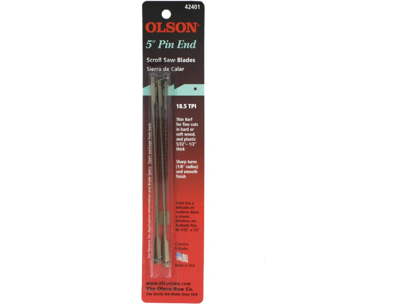 Shesto Olson list do lupénkové pilky 2.54x0.46x127mm s čepem 20TPI (6ks)