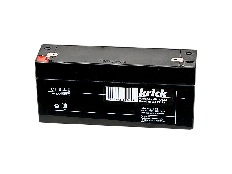 Krick Modelltechnik Krick Olověný akumulátor 6V 3.4Ah