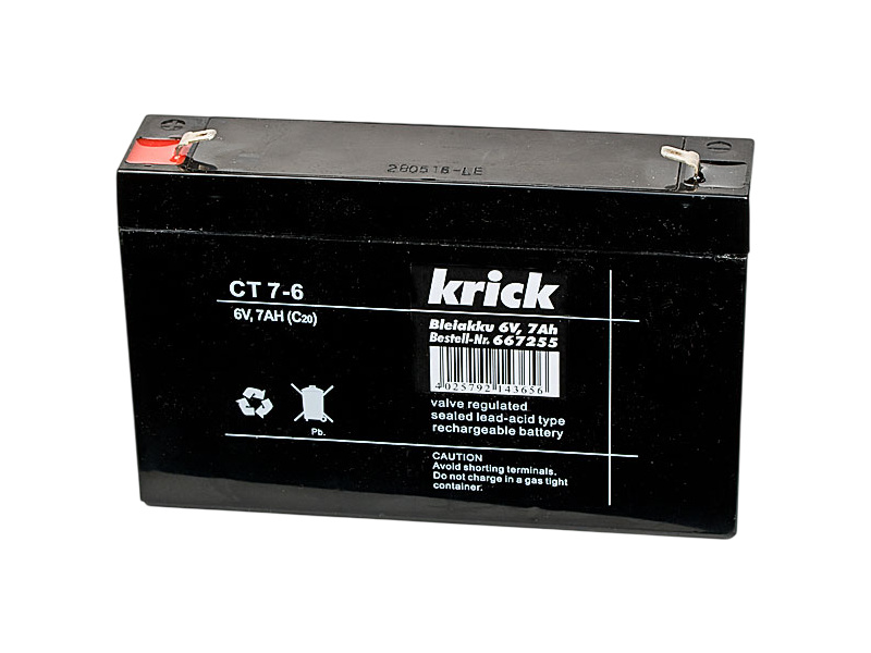 Krick Modelltechnik Krick Olověný akumulátor 6V 7Ah