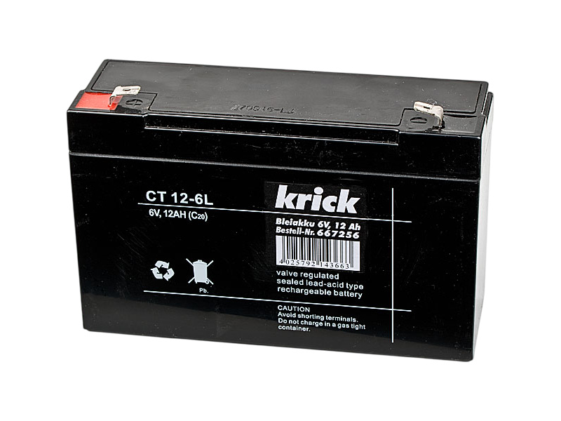 Krick Modelltechnik Krick Olověný akumulátor 6V 12Ah