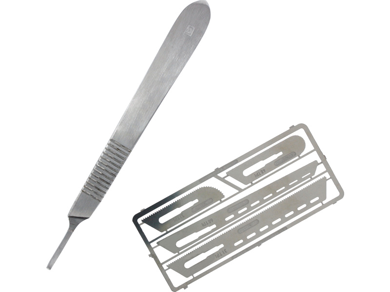 Shesto Modelcraft nůž s pilovými čepelemi tl. 0.12mm (sada)