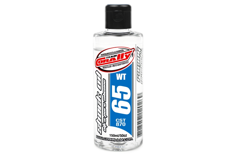 TEAM CORALLY - silikónový olej do tlmičov 65 WT (150ml)