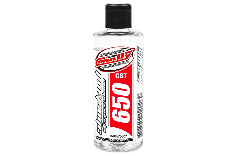 TEAM CORALLY - silikónový olej do tlmičov 650 CPS (150ml)