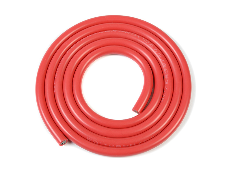 Revtec Kabel se silikonovou izolací Powerflex 10AWG červený (1m)