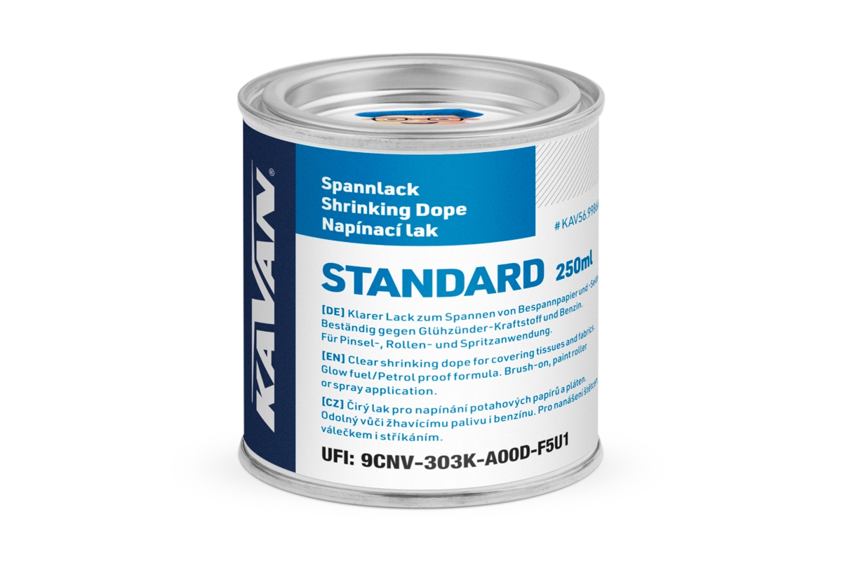 KAVAN lak na modely - napínací STANDARD, 250ml
