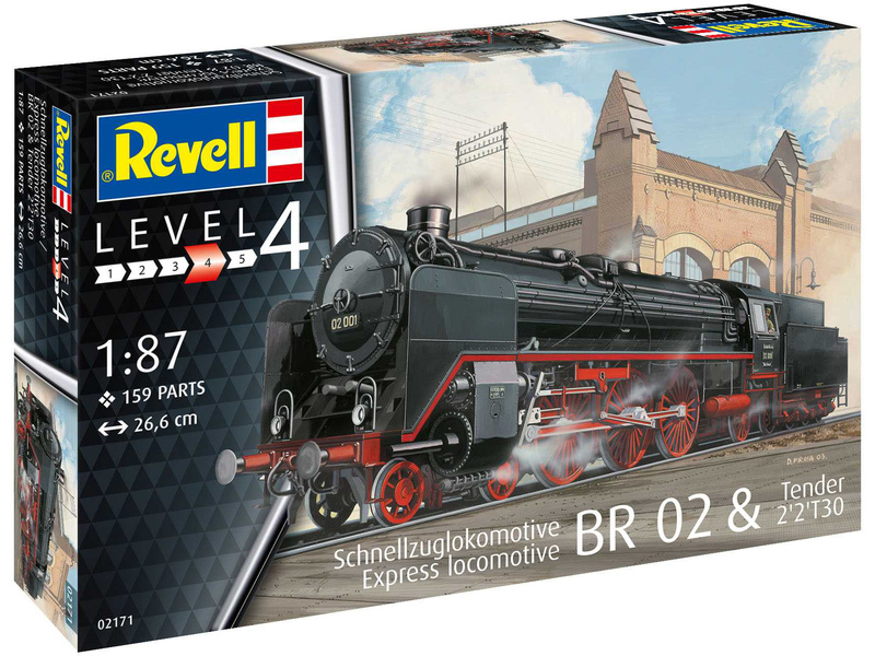 Revell lokomotíva BR 02 & Tend 2'2'T30 (1:87)