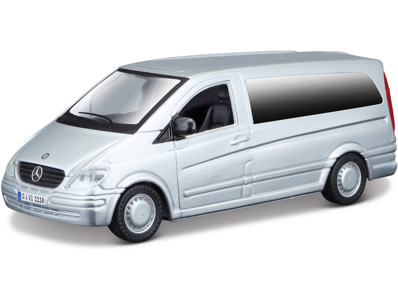 Kovový model Bburago Mercedes-Benz Vito 1:32 šedá metalíza