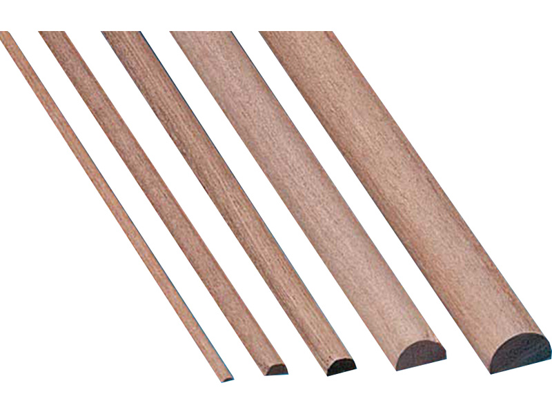 Krick Modelltechnik Krick Lišta ořech půlkulatá 5x10mm 1m