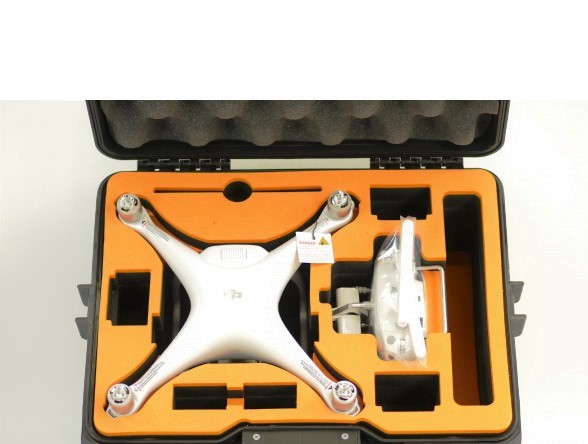 GoGORIL CASE ORANŽOVÁ výstelka DJI PHANTOM 4 PRO CASE G36
