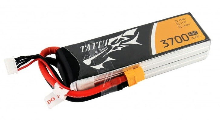 Gens Ace & TATTU Náhradná batéria Gens Ace a TATTU: 3700mAh 14.8V 45C 4S1P TATTU Gens Ace