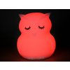 LED Sovička, Silikónová- nočná lampa s diaľkovým ovládaním