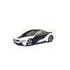 RASTAR BMW i8 1:24, licencie, metalický lak, odpružené pr. kolesá