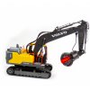 Siva Volvo licencovaný pásový bager 3v1 1:16 2,4 GHz RTR, drapák, kladivo