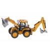 Kovový model Auto s rýpadlom a nakladačom DIE-CAST H-TOYS 1704 1:50