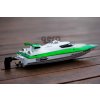 (výstavný kus, raz rozbalený) Rýchlostný RC zelený čln FT009