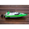 (výstavný kus, raz rozbalený) Rýchlostný RC zelený čln FT009
