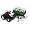 RC Traktor na diaľkové ovládanie Amewi 2,4 Ghz s vozíkom pre zvieratá, svetlá, zvuk 1:24 RTR - aeromodel.sk