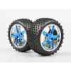 Gumy nalepené – Buggy 1:10, zadní, 2ks (Modrý chrom)