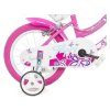 DINO Bikes - Dětské kolo 14" Flappy růžové