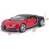 Kovový model Bburago Plus Bugatti Chiron 1:18 modrá