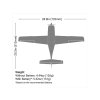 E-flite Cirrus SR22T 0.73m AS3X SAFE Select BNF Basic