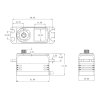 D1S DRIFT HiVOLT CORELESS Digital servo LOW PROFILE (18,5 kg-0,08s/60°)