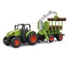 Korody: RC Traktor 2,4 Ghz s vozíkom na drevo, svetlá, zvuk 1:24