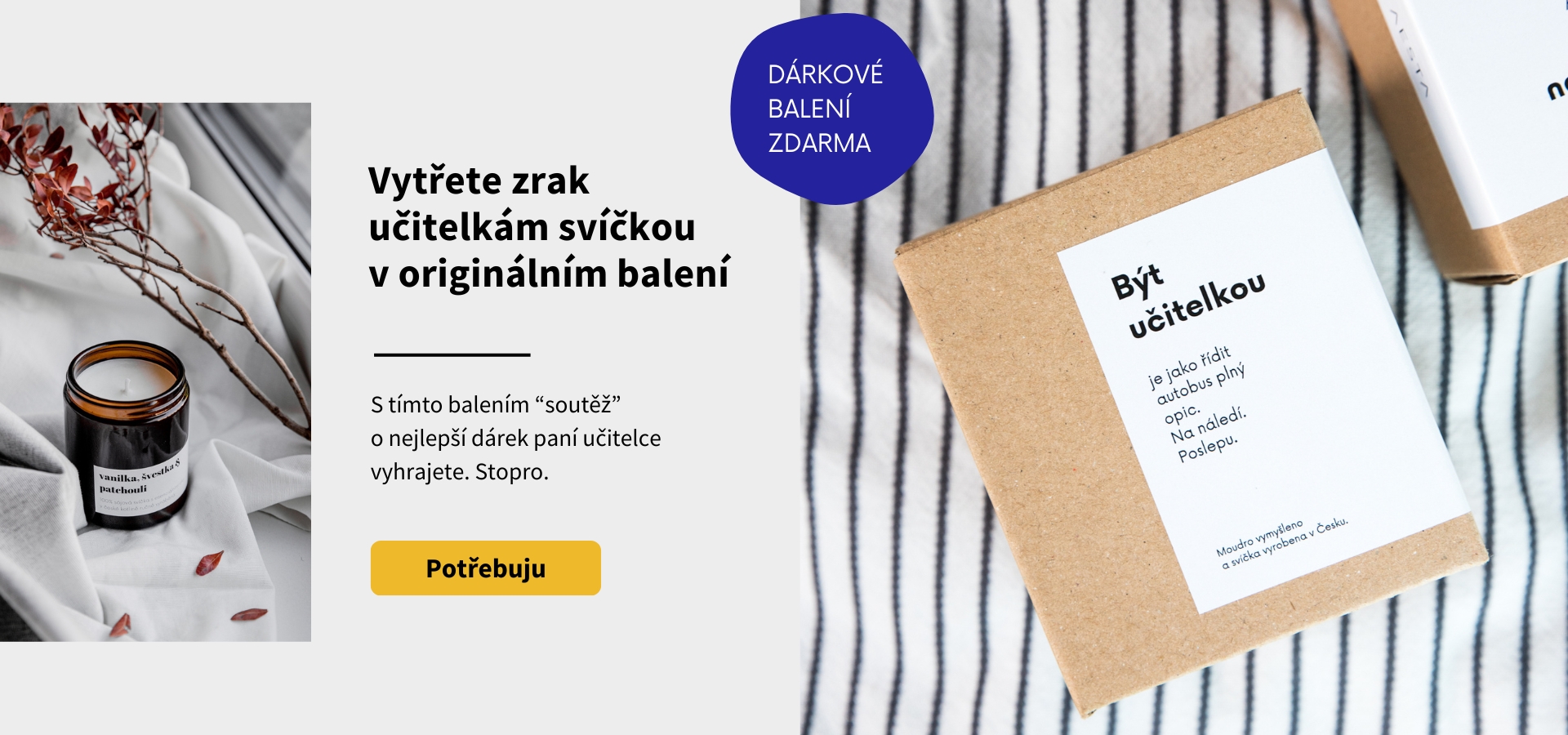 sojova svicka sleva vyhodna sada vune bydleni darkove baleni pro pani ucitelku