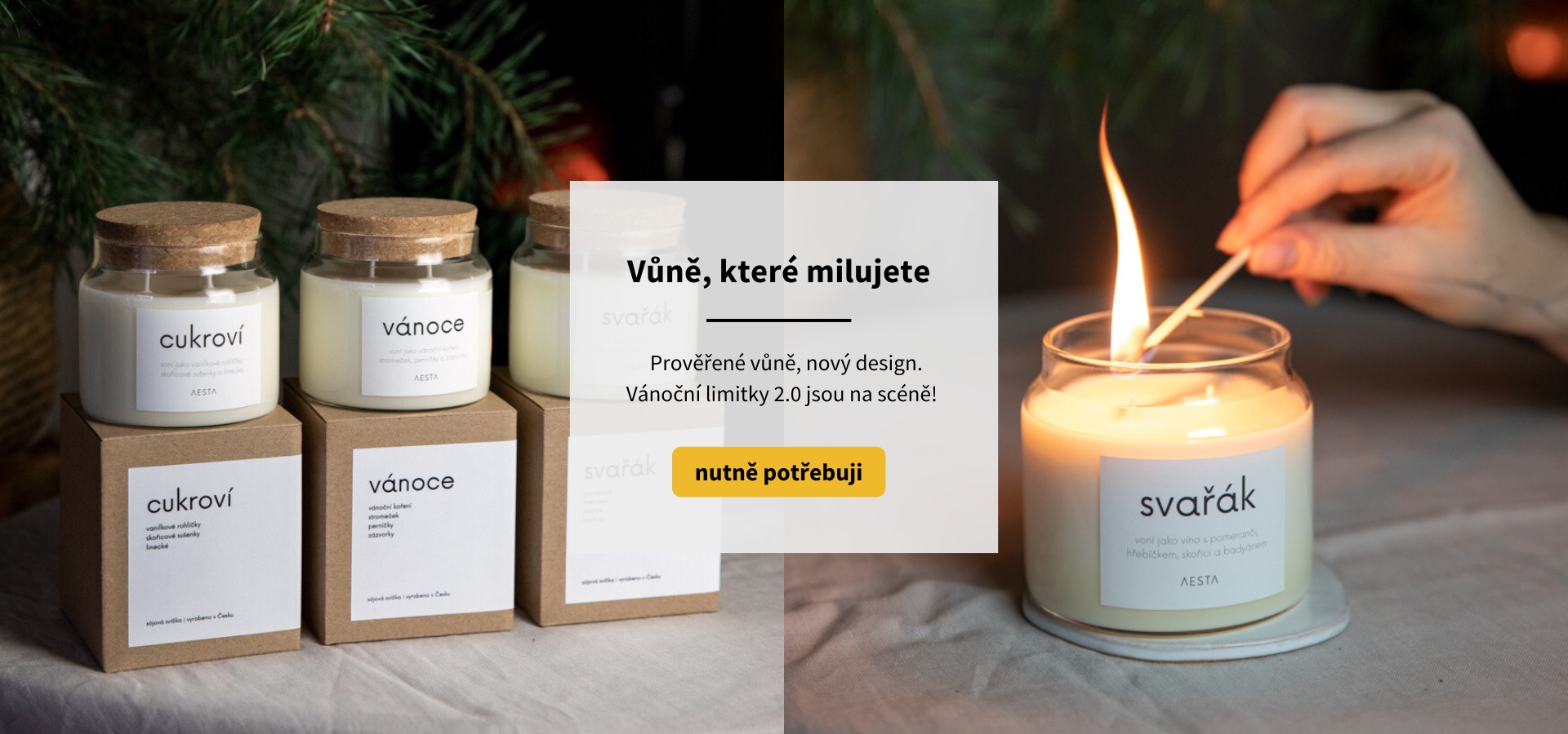 Vanocni limitovane vune sojove svicky