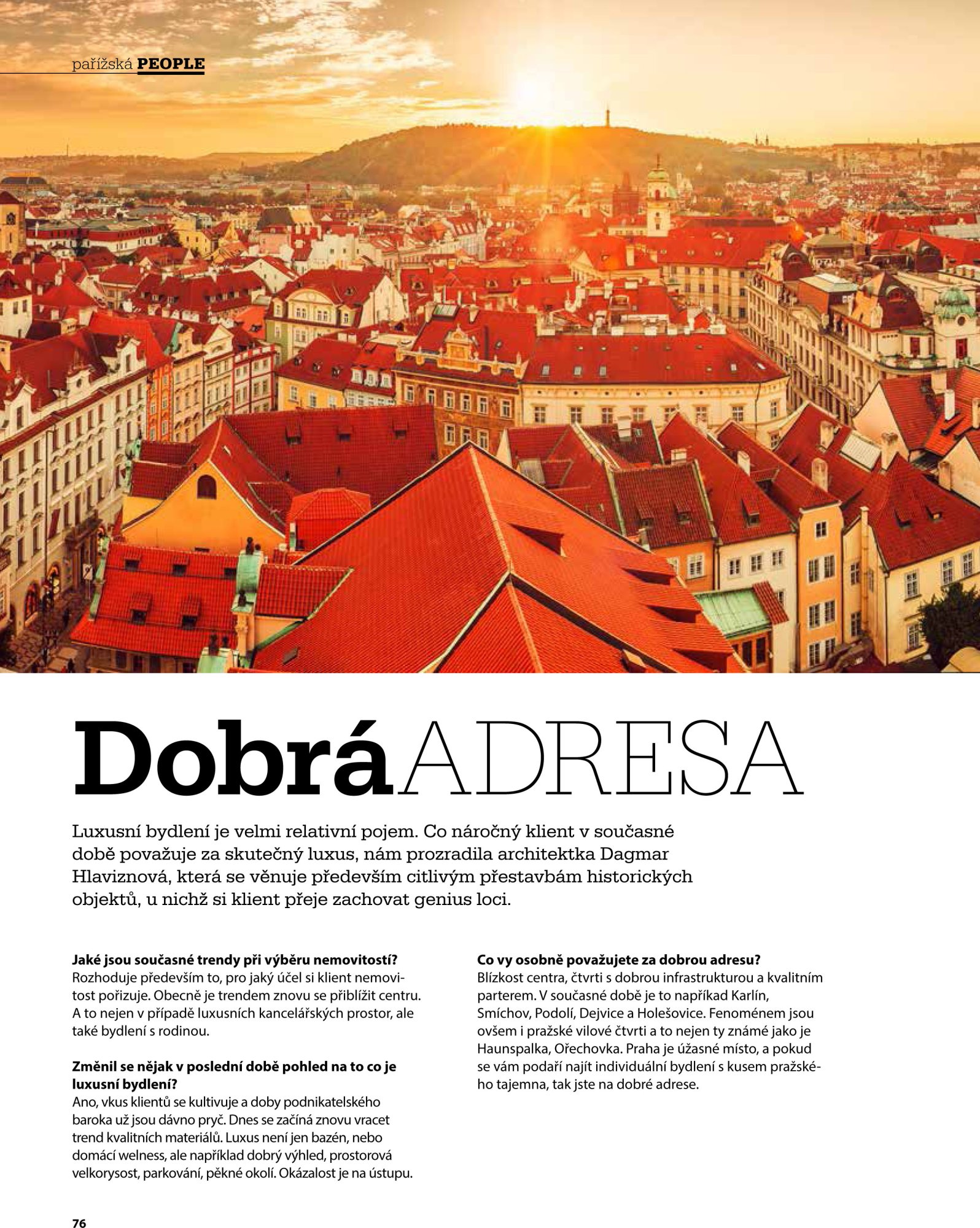 2018 - Pařížská PEOPLE - Dobrá adresa