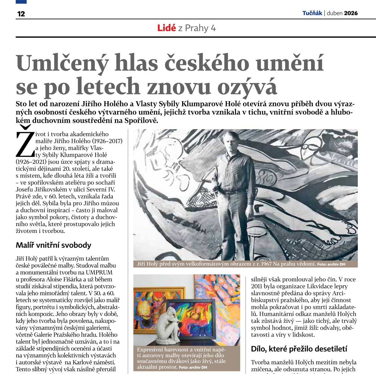 2026 - Tučňák 4/26 - Umlčený hlas českého umění se po letech znovu ozývá