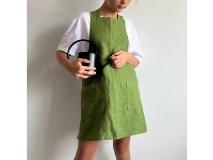 11127 lnena zastera satova s kapsami olivia vel 7 12let zelena