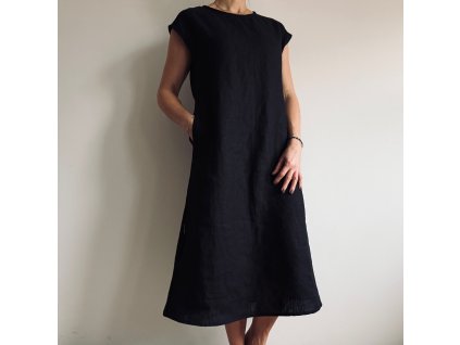 Lněné dámské šaty LINE - 100% len, gramáž 245g/m2 - mix barev