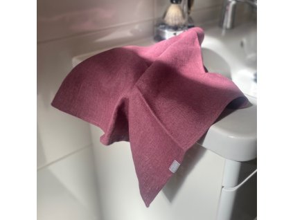 Lněný ručník / osuška - Šeříková (Lilac)