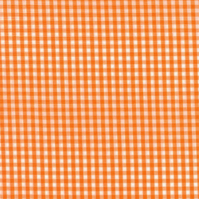 Plátno - kostička jemná oranžová