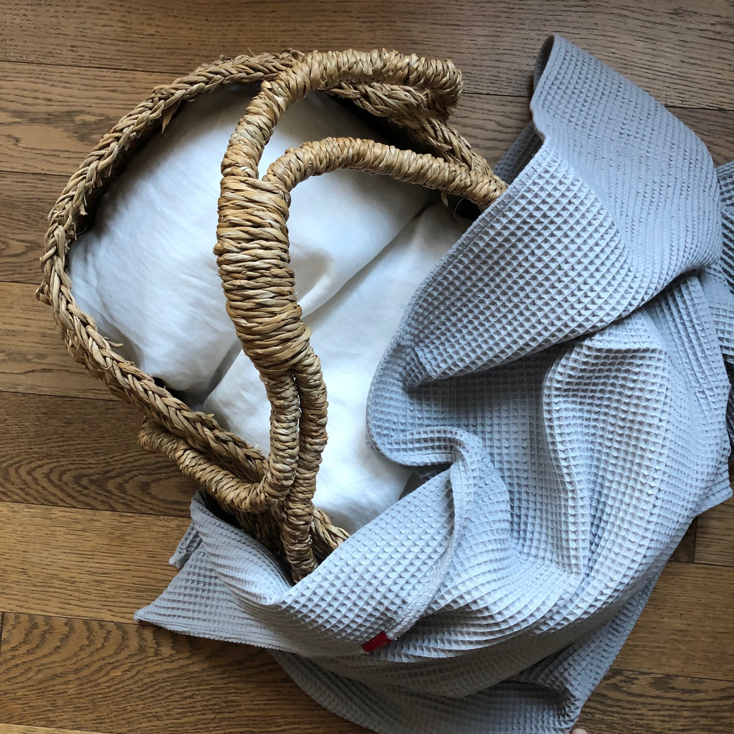 Vaflová deka dětská - Šedá světlá (Grey) - 75x100cm