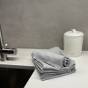 Lněná utěrka SET 5+1 ZDARMA - Světle šedá (Grey)