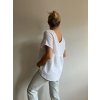 Mušelínová halenka - Bílá